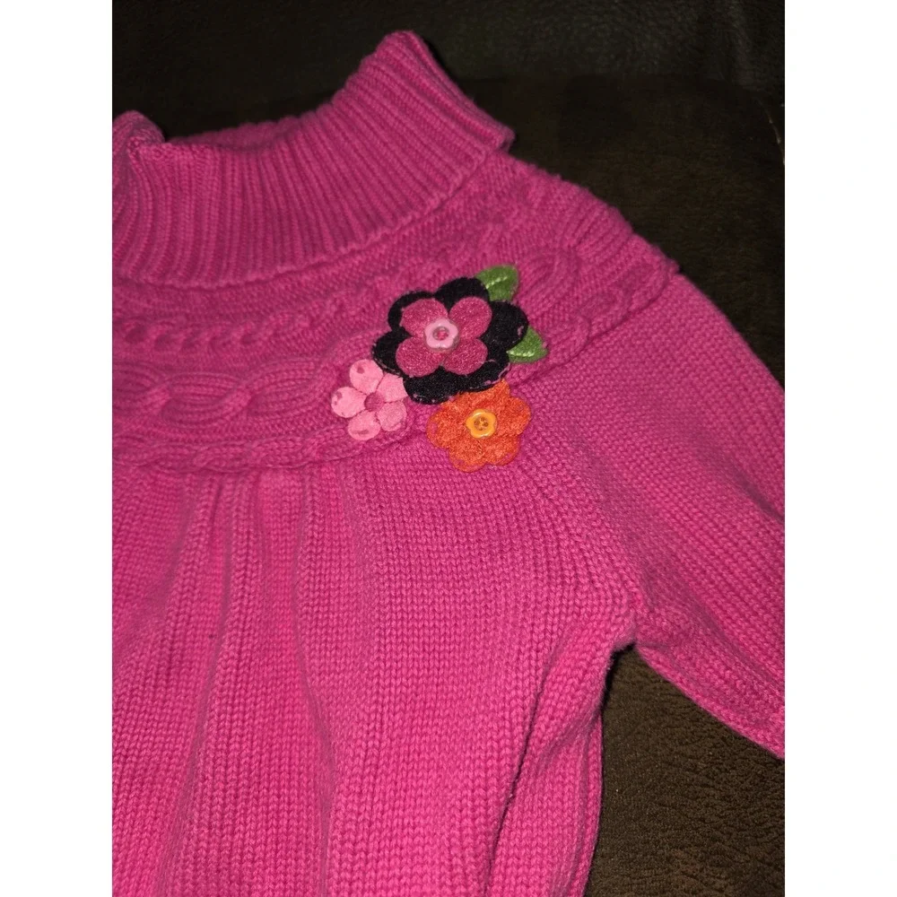 Gymboree all about buttons pink sweater size 5 6